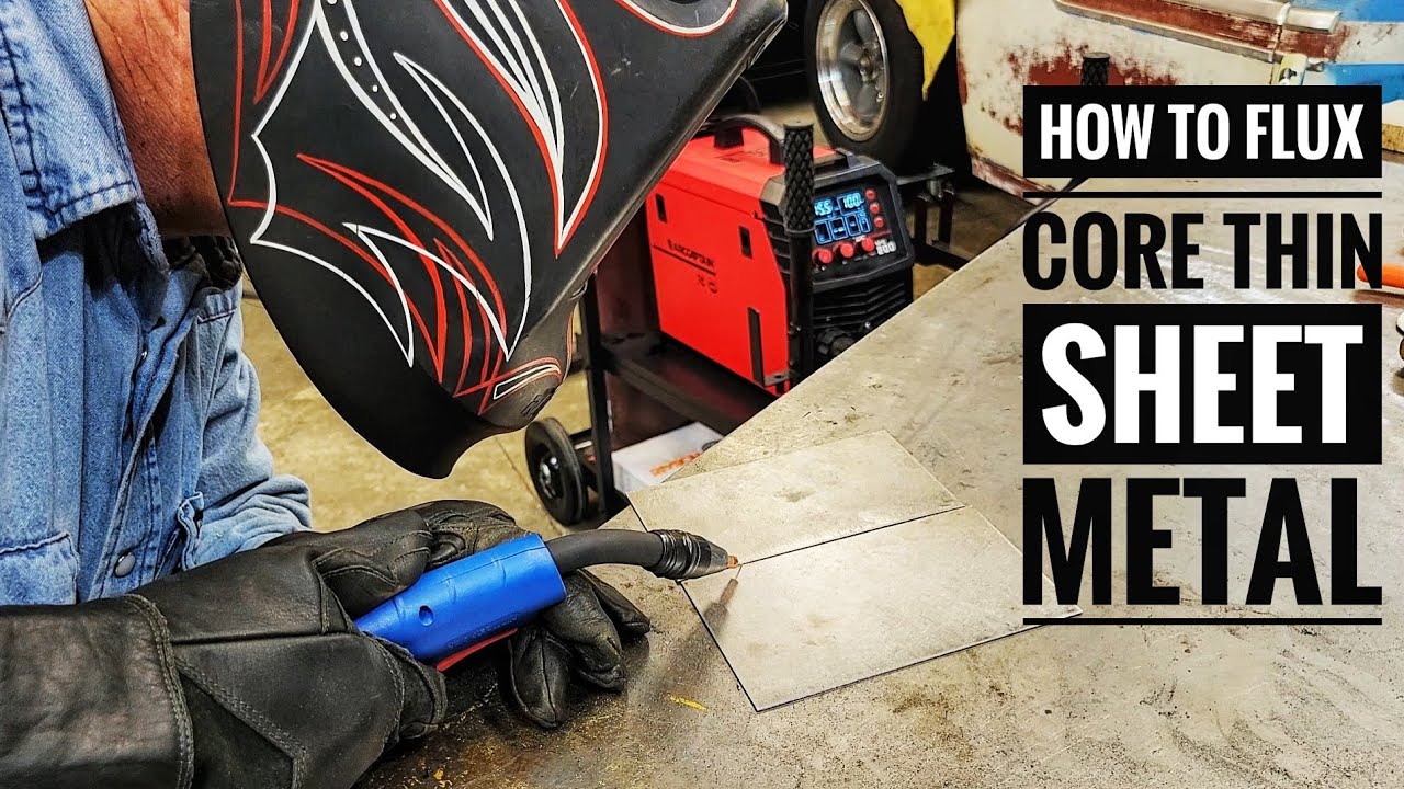 How to (Flux Core) MIG Weld THIN Sheet Metal The (EZ WAY)