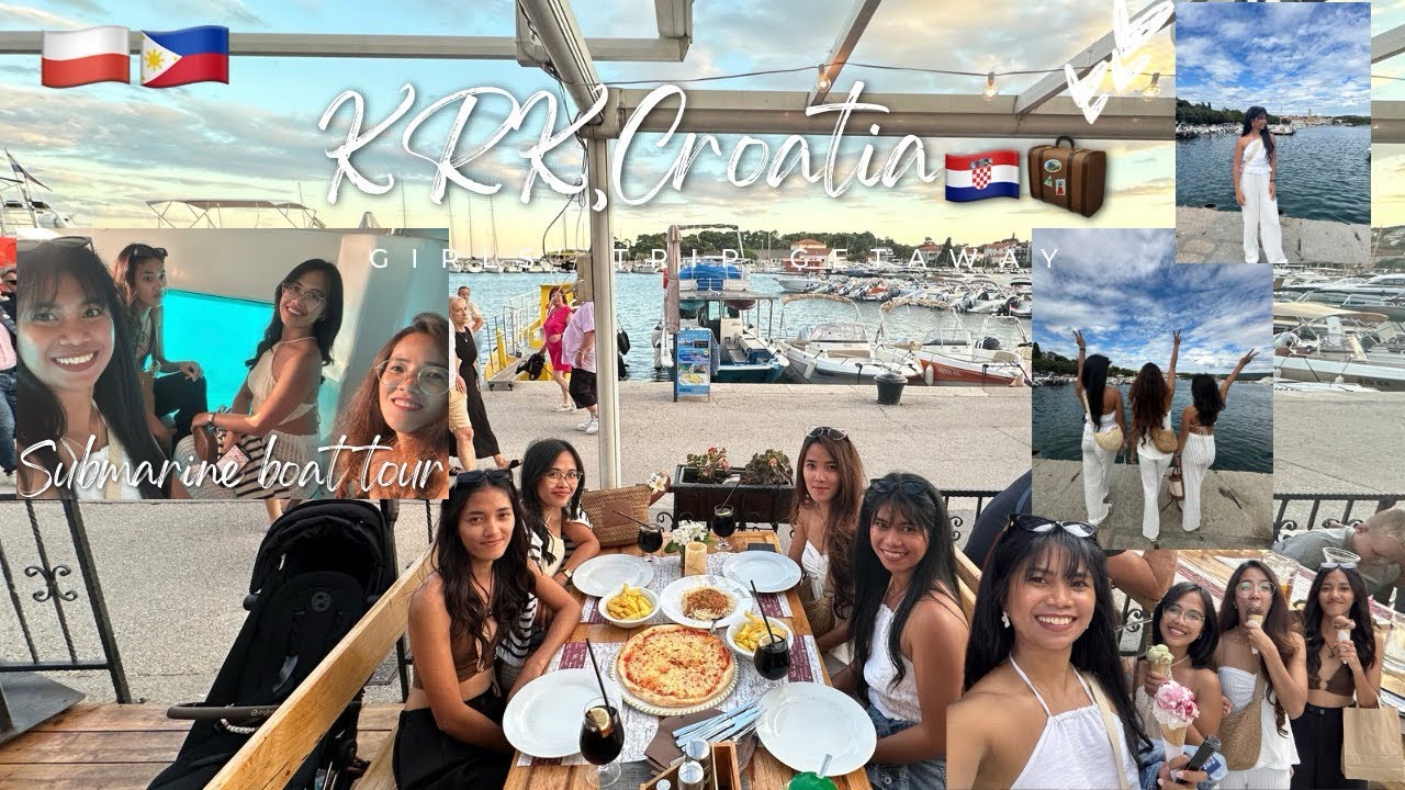 Girls Trip Day 5 in KRK, Croatia 🌊 | Submarine Boat Tour Adventure 🚤🐠