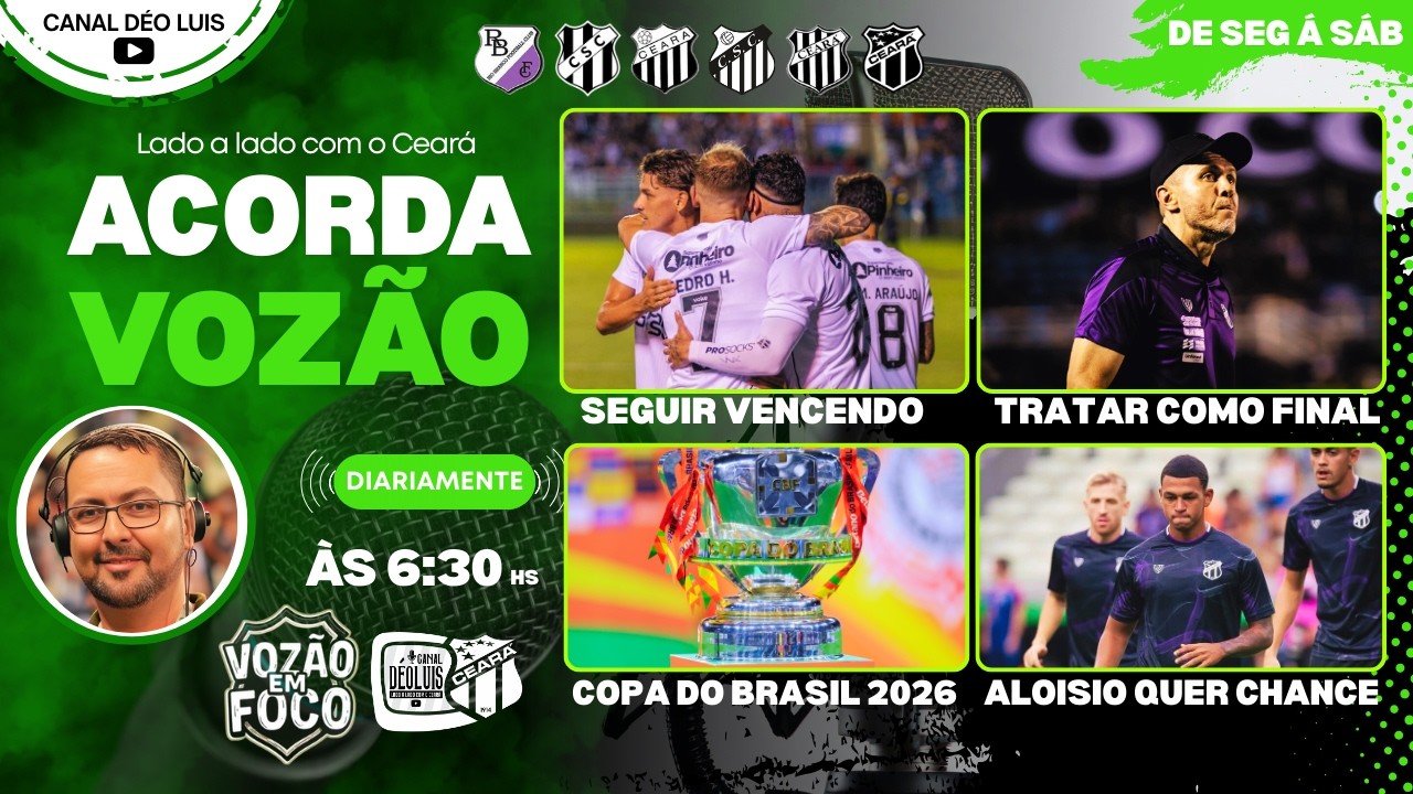 🏁⚽ACORDA VOZÃO! ✍️🚨ALOISIO LATERAL PODERIA TER CHANCE! 🎯👉COPA DO BRASIL! ✅🔥TRATANDO COMO DECISÃO! E+
