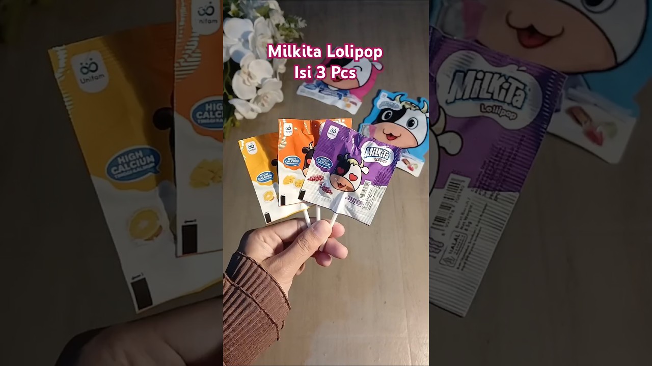 Milkita Lolipop Permen Susu Enak Kesukaan Anak-Anak #milkita #lolipop #permen #permenunik #candy
