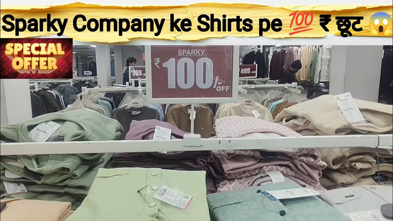 Sparky Company ke Shirts pe 💯 rupees ka Discount Chal rha hai Citykart Mall me 😱 | Mall wala Shirts