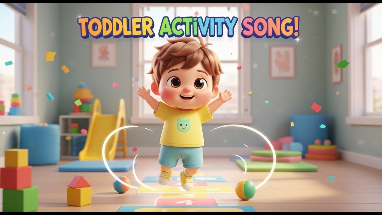 Toddler Activity Song &ndash; Nursery Rhyme, Toddler Learning, Movement Fun, and Playful Exploration