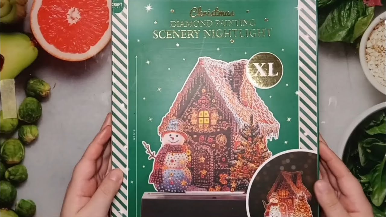 Christmas Diamond Painting Scenery Nightlight XL vom Action #diamondpainting 