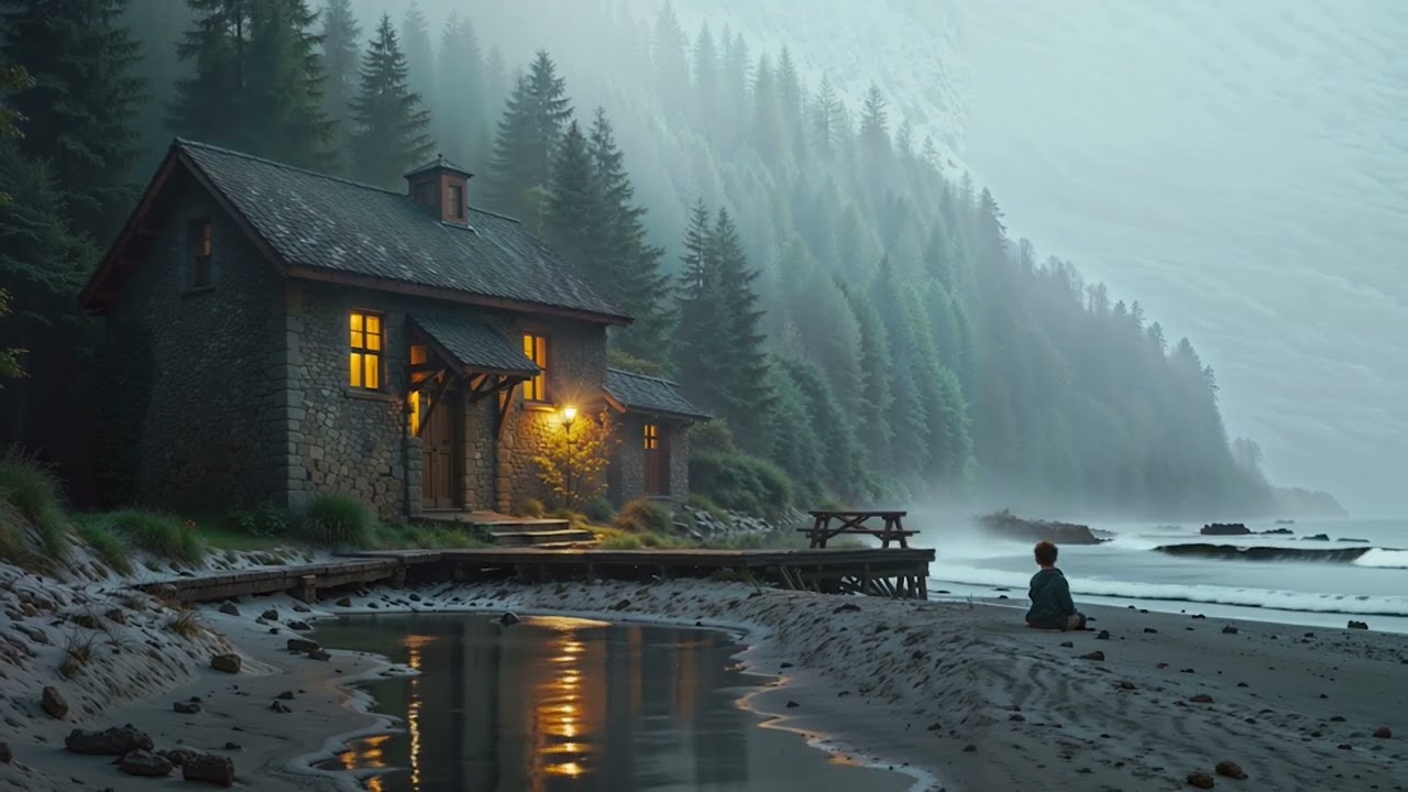 This Is What Melancholy Feels Like | Cinematic Sad Piano on a Misty Shore