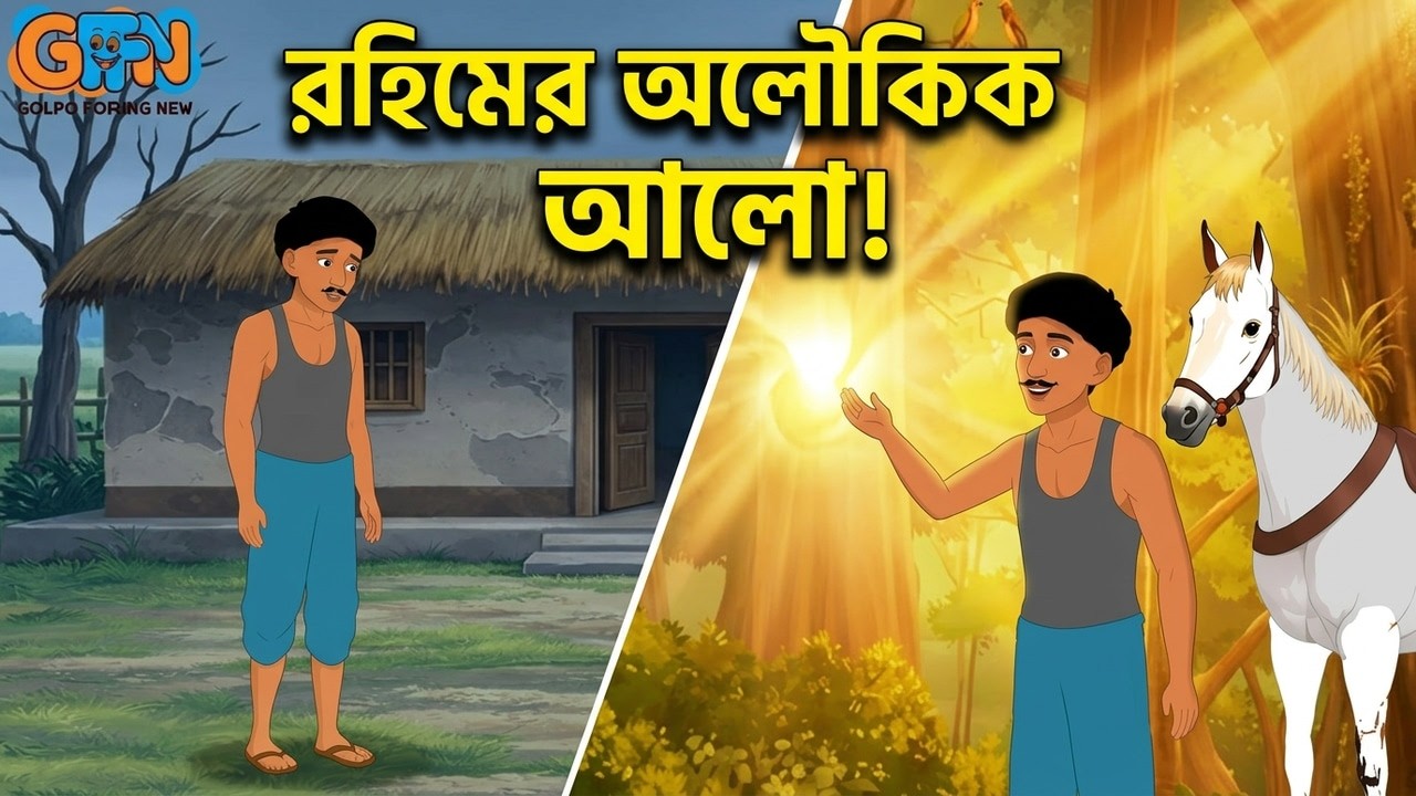 কথা বলা ঘোড়া ও জাদুকরী আলো! 😱 Part 1 | Bangla Moral Story | Golpo foring new