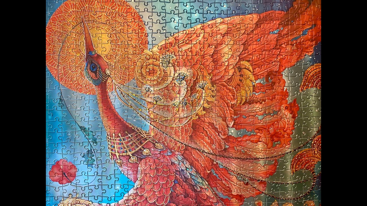 Paperblanks 1000 Firebird   jigsaw puzzle time laps