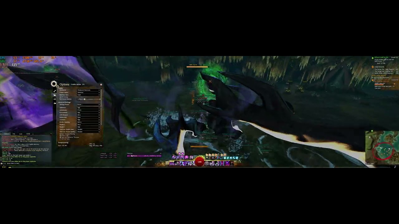Guild Wars 2 - Ryzen 9800x3D - Shadow Behemoth - 3840x1080/32:9