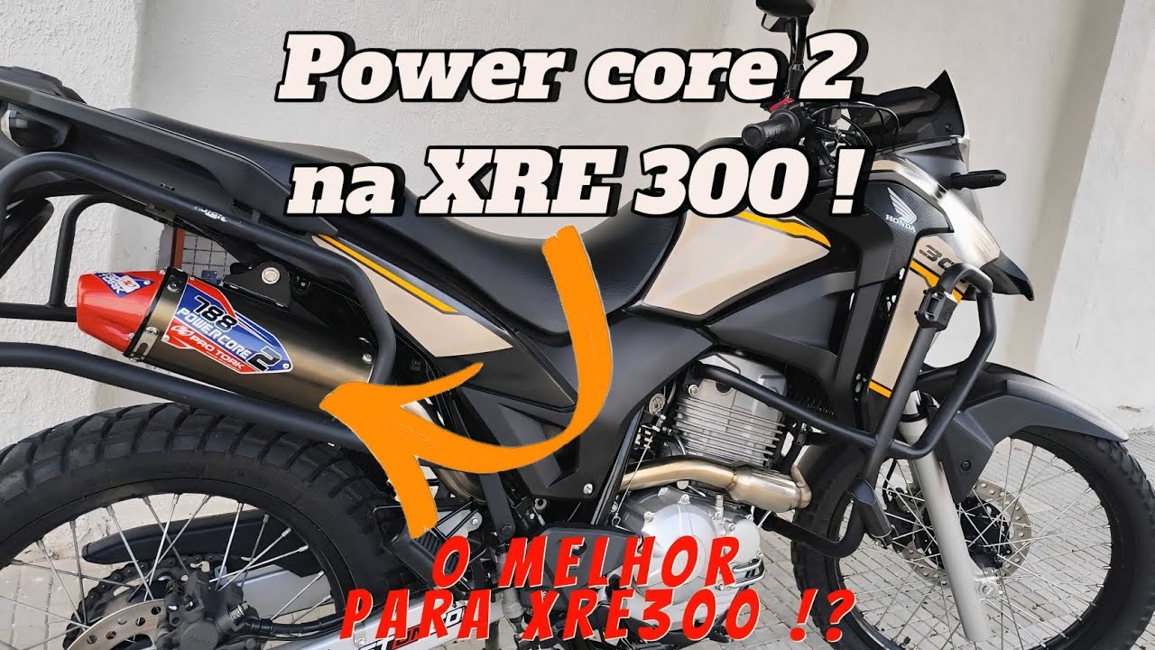 Melhor escapamento para xre 300 ! testado e aprovado ! power core 2
