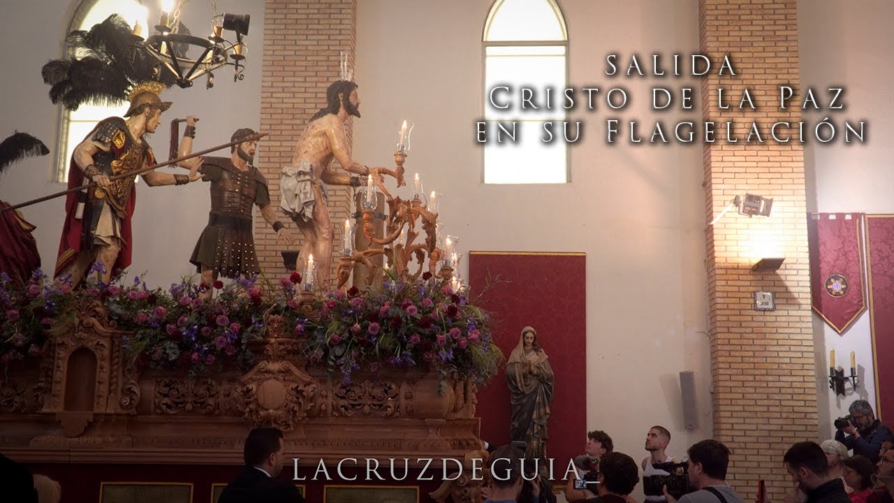 [4K] SALIDA CRISTO DE LA PAZ EN SU FLAGELACIÓN - ALMERÍA 2023