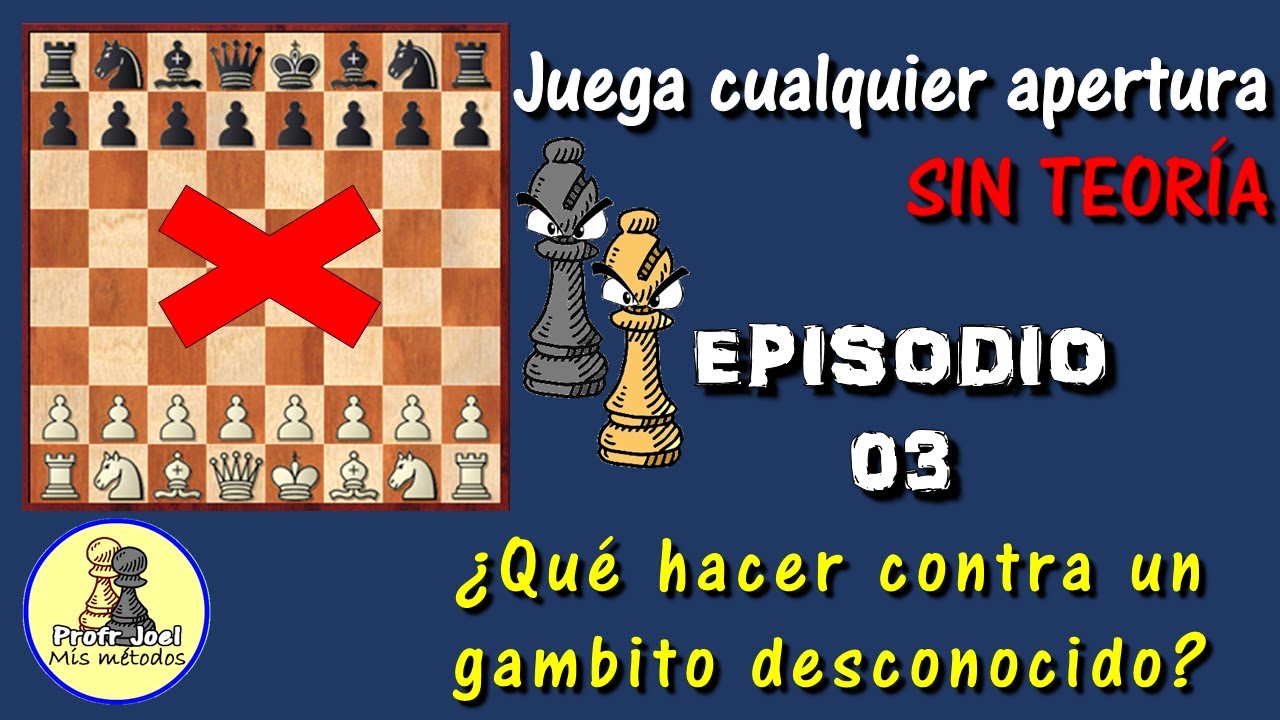 Cómo reaccionar a un gambito desconocido