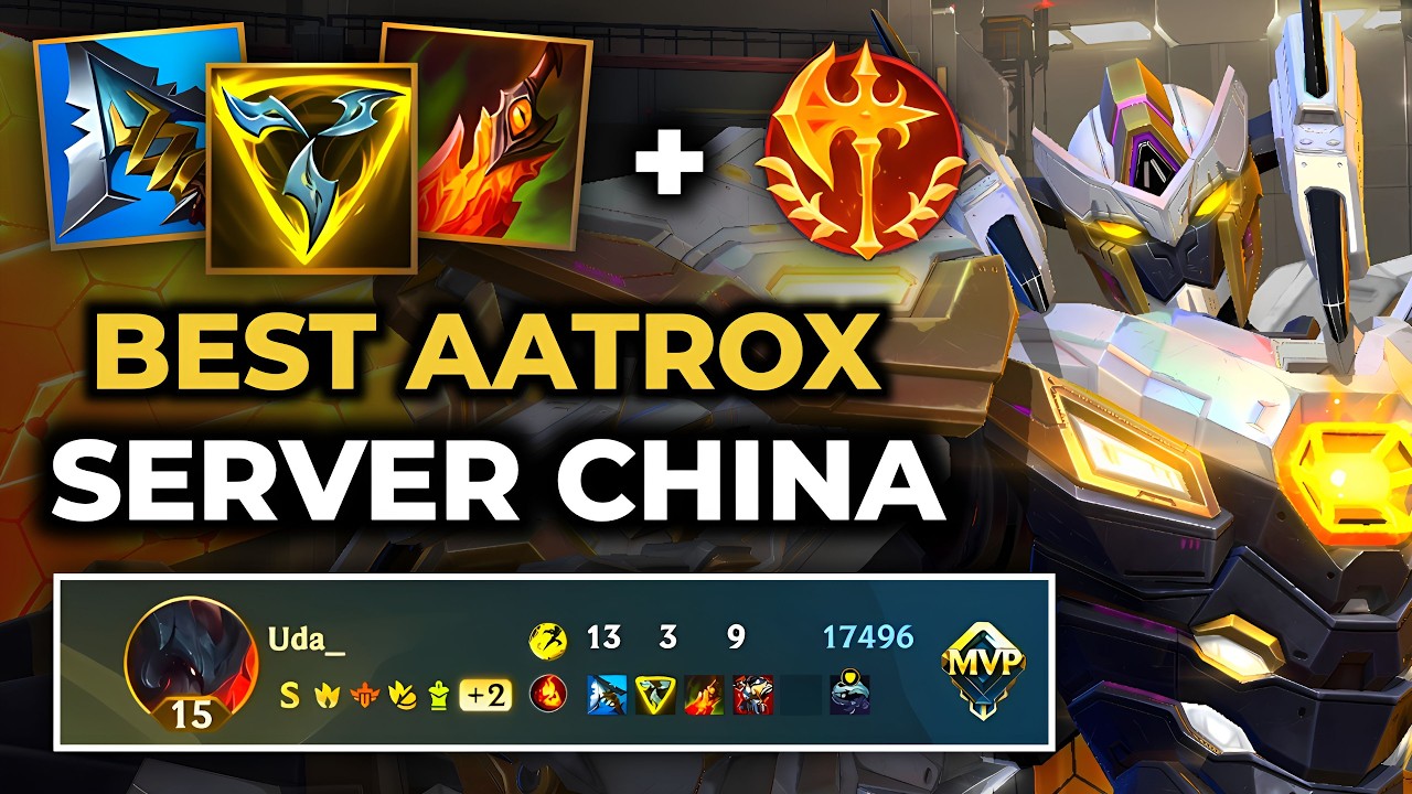 Aatrox Wild Rift China - Build Runes Guide Patch 7.0c - Gameplay Aatrox Season 20