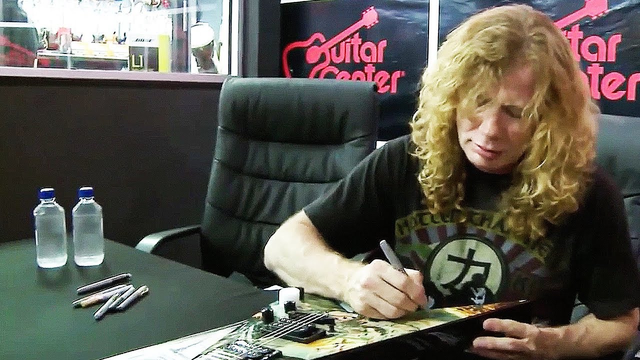 Megadeth - Dave Mustaine at Guitar Center in Dallas, TX