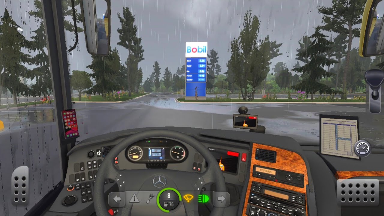 MERCEDES BENZ TRAVEGO 17 SHD 2011 BUS SIMULATOR ULTIMATE🏝🏞♨️🚃 ZUUKS MOBILE GAMEPLAY DRIVE IN RAIN 🌧 
