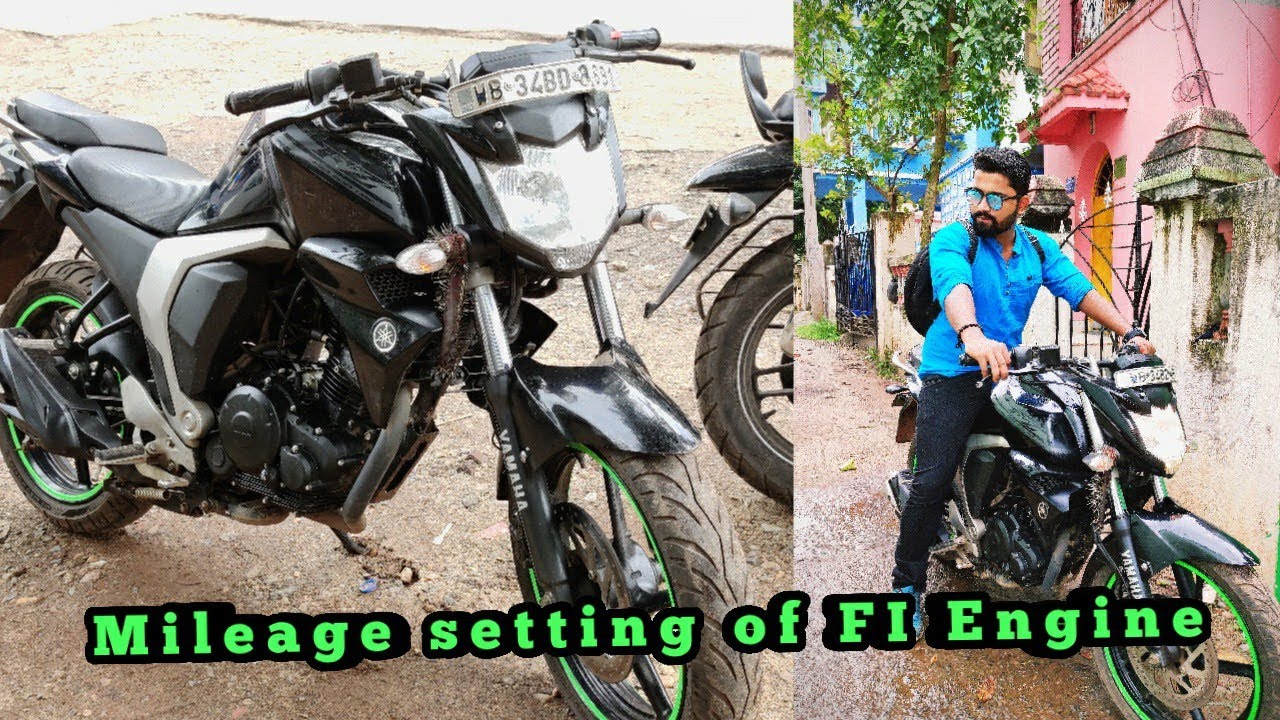 Mileage setting of Fzv.2 FI Yamaha( fuel injection)|Fi engine mileage adjusting #FIENGINERPMADJUST