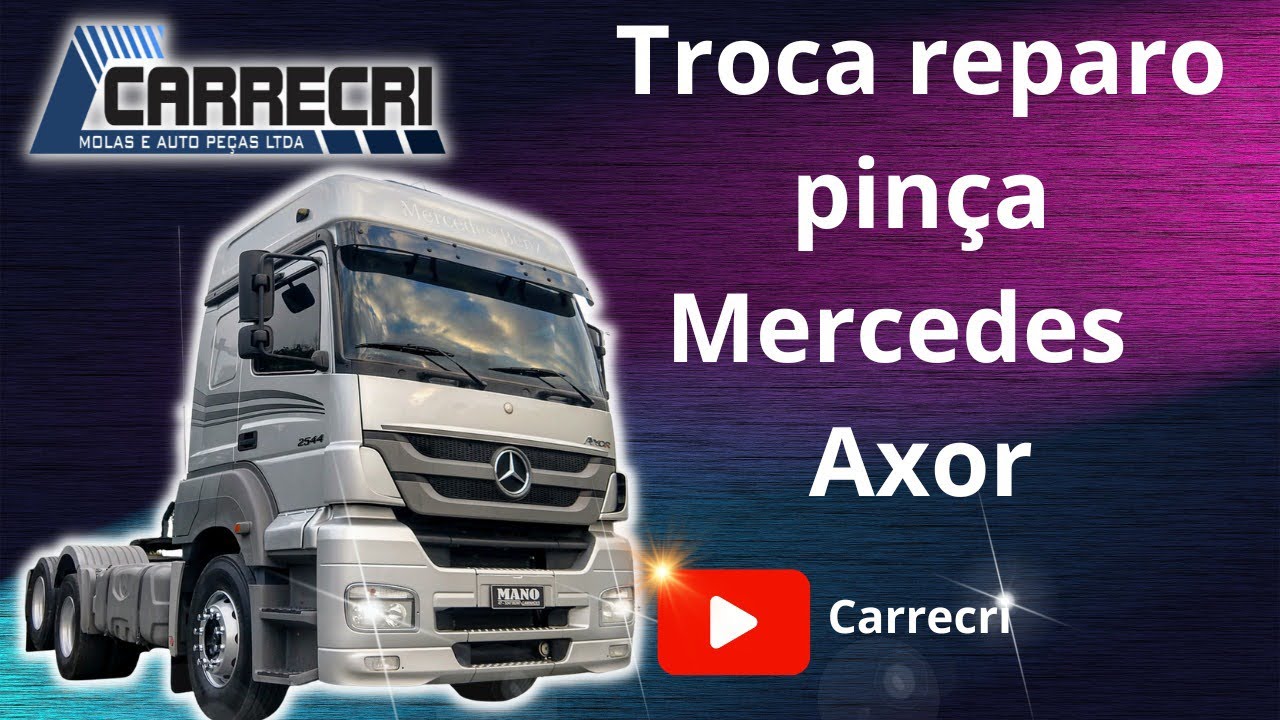 Como trocar reparo pinça de freio Mercedes axor.