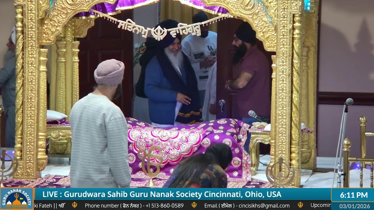 Guru Nanak Society of Greater Cincinnati Live Stream