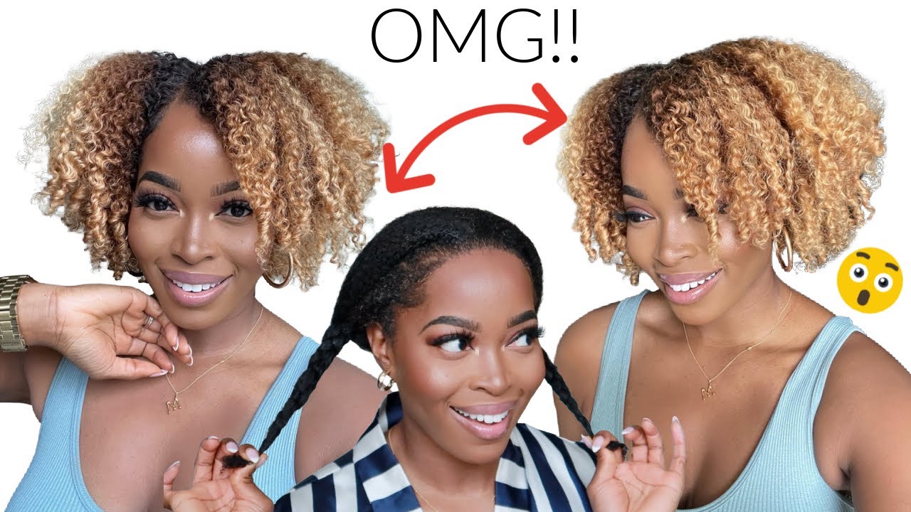 OMG!!😳NEW LOOK‼️🔥NO GLUE, NO GEL!! NO BLEACH Natural Hair Wig | Msnaturallymary