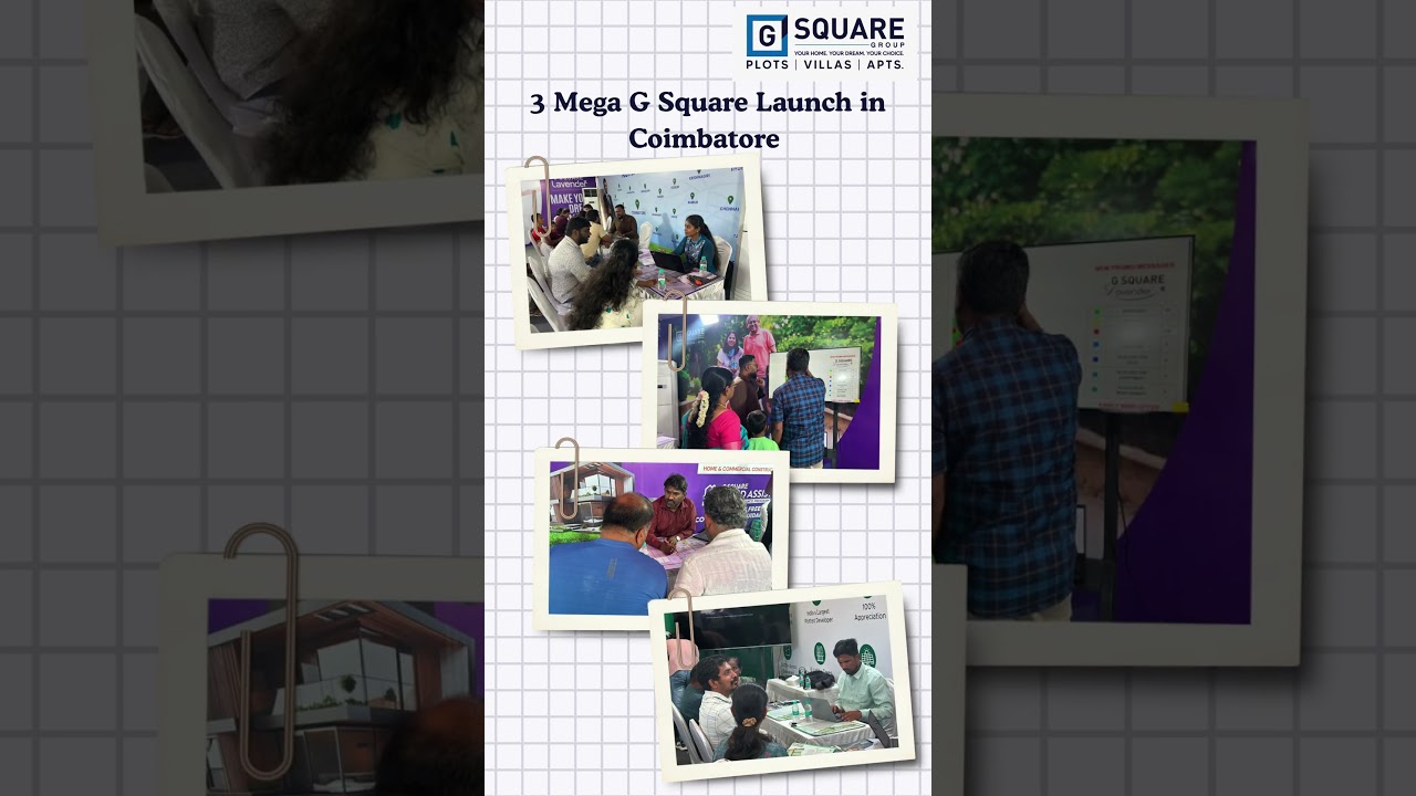 Coimbatore's Massive Response to G Square's 3 Grand Launches | Don't Miss Your Chance!