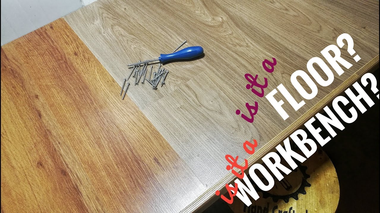 Making a laminate covered bench for the workshop!