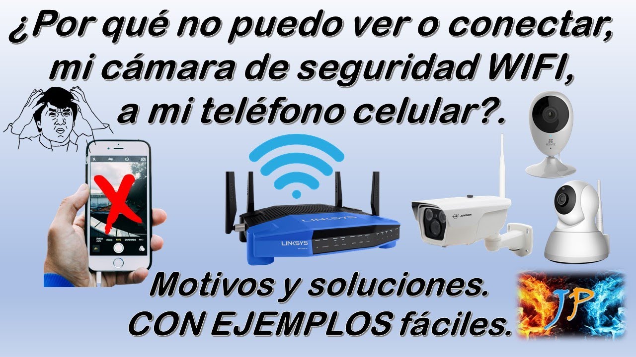 ¿Por qué no puedo ver o conectar, mi cámara de seguridad WIFI, a mi teléfono celular? NUEVO