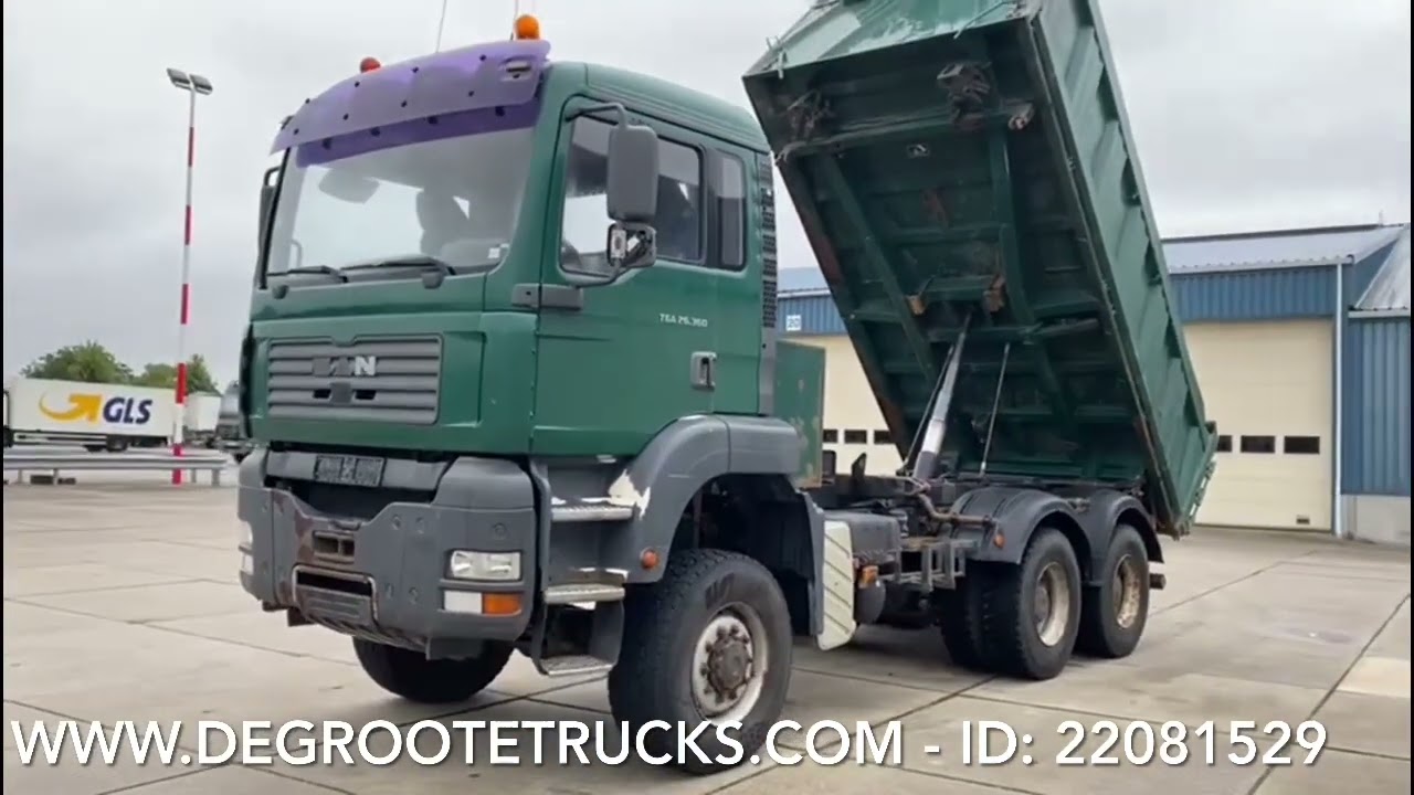 Degroote Trucks: MAN TGA 26.360 - 6x6 tipper truck for sale