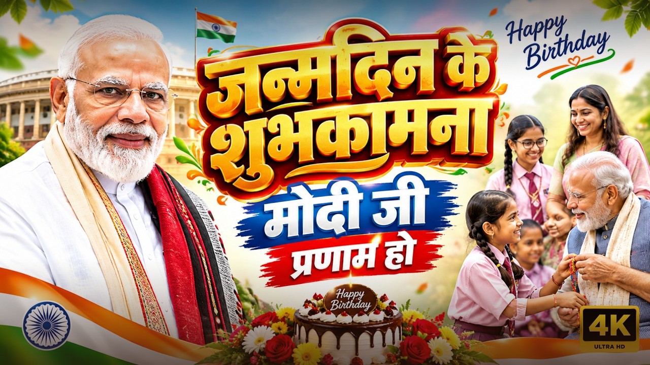 जन्मदिन के शुभकामना, मोदी जी प्रणाम हो | Happy Birthday Narendra Modi | PM Modi Birthday Song 2026