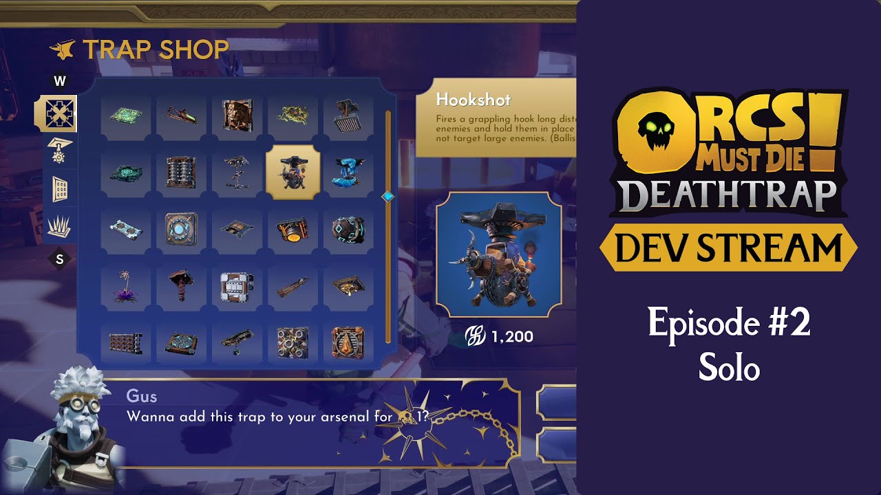 Orcs Must Die! Deathtrap - Solo Dev Stream