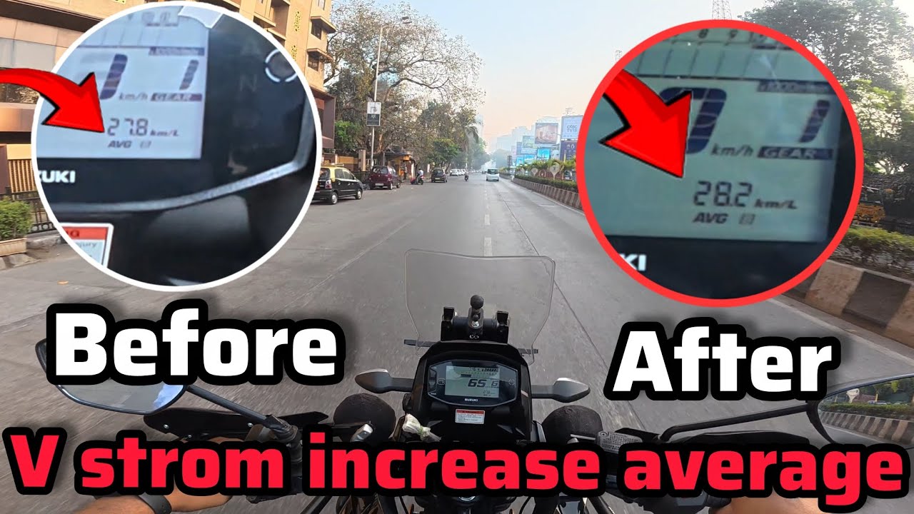 Suzuki V-strom 250 || how to increase v strom average #vstrom #motovlog 