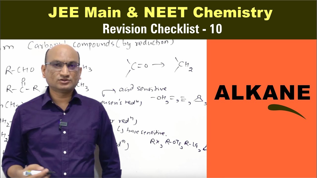 Hydrocarbons - Alkane | Revision Checklist 10 for JEE & NEET Chemistry