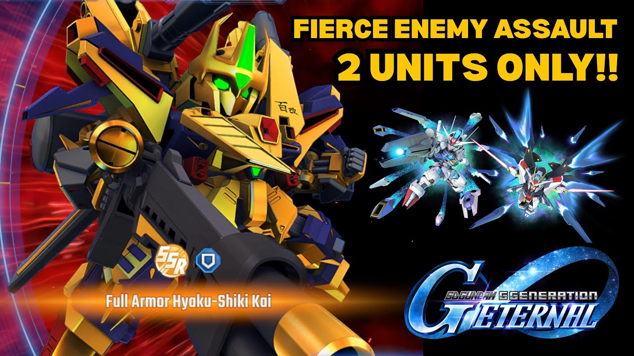 (F2P) Fierce Enemy Assault vs Hyaku Shiki Kai (EXPERT) | SD GUNDAM G GENERATION ETERNAL