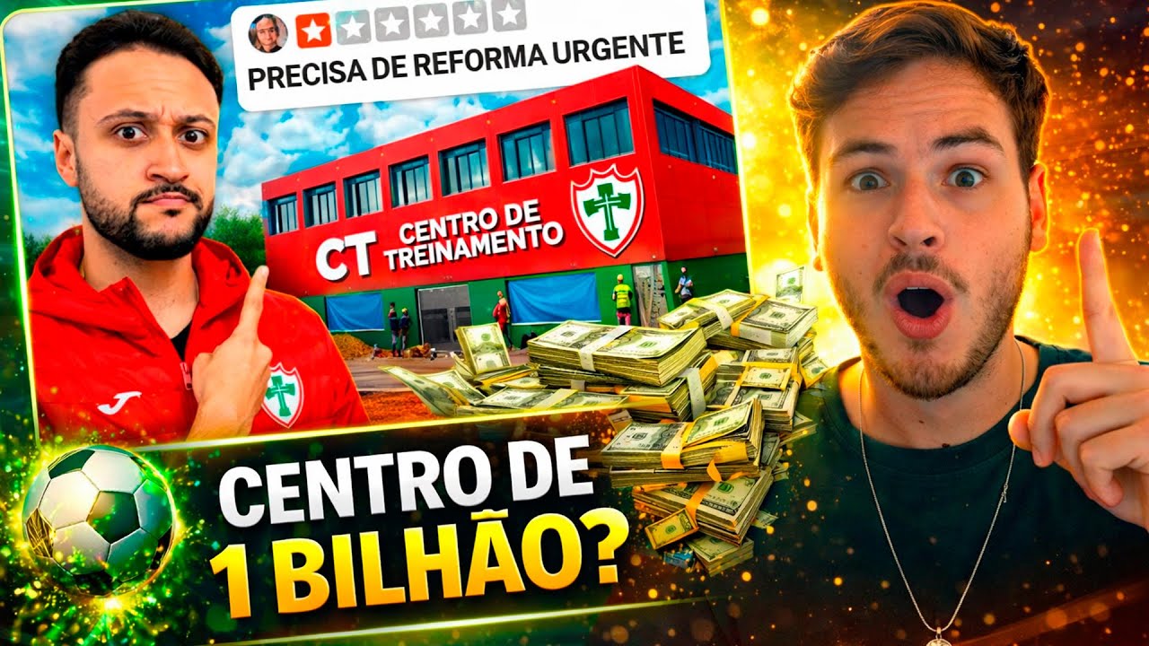 VISITEI O NOVO CT DA PORTUGUESA COM R$1 BILHÃO, APÓS A SAF! - REACT