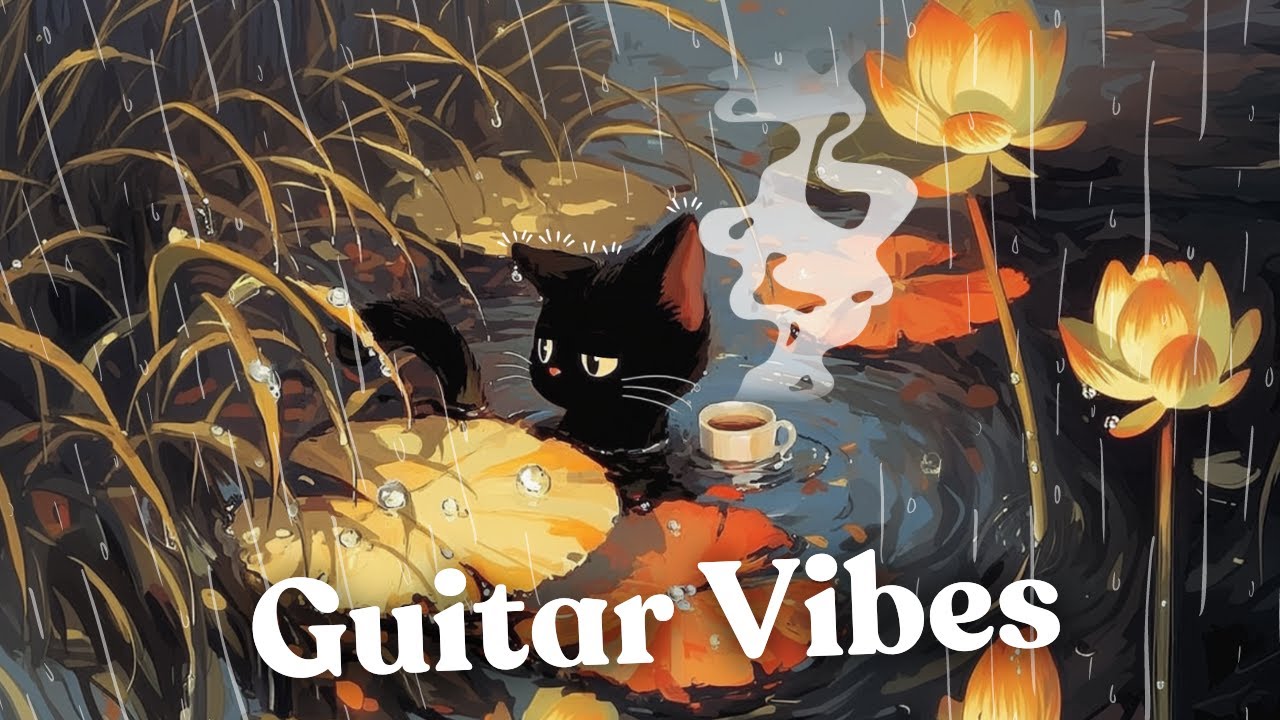 Acoustic Guitar Lo-fi HipHop ☂️ Rainy Vibes / Relax to Study to