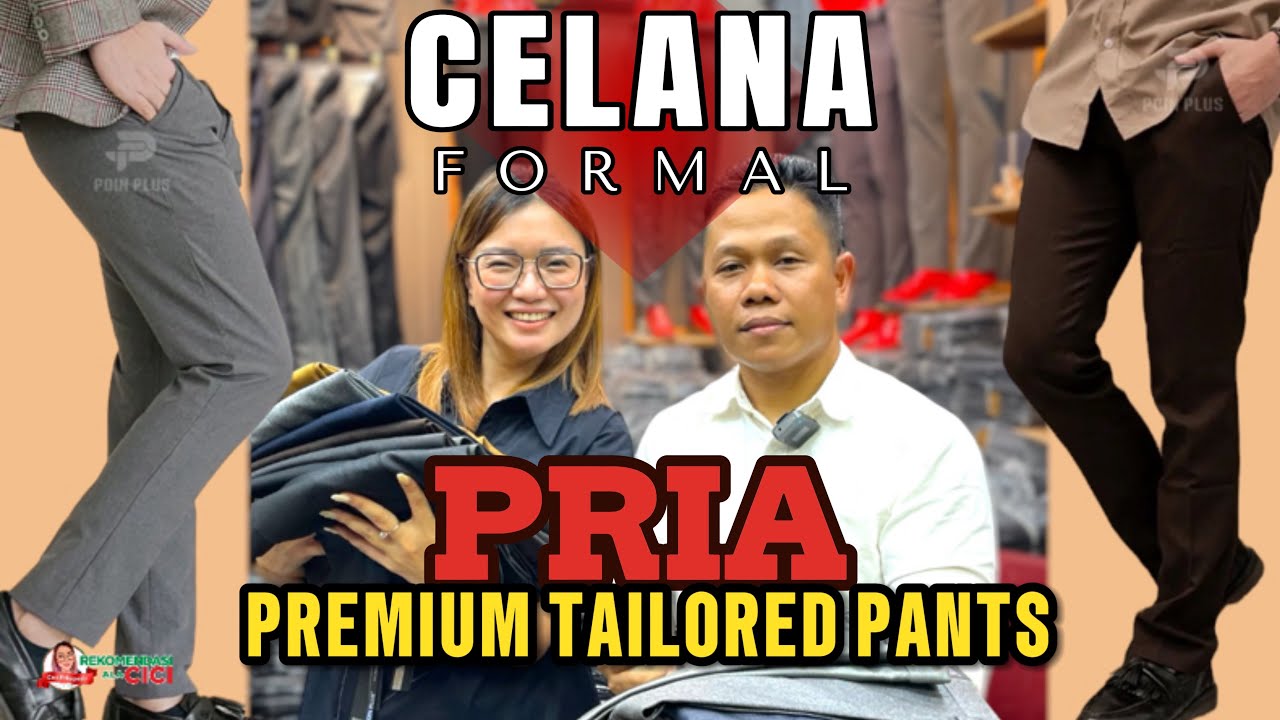 MULAI 70 RB BIKIN GAYAMU SEMAKIN BERKELAS! CUMAN DI POIN PLUS! #celana #celanapria #slimfit #pants