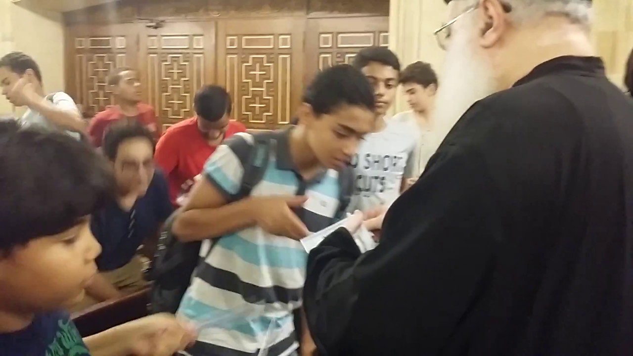 أبونا يوحنا مع فريق ألحان إعدادي 2018