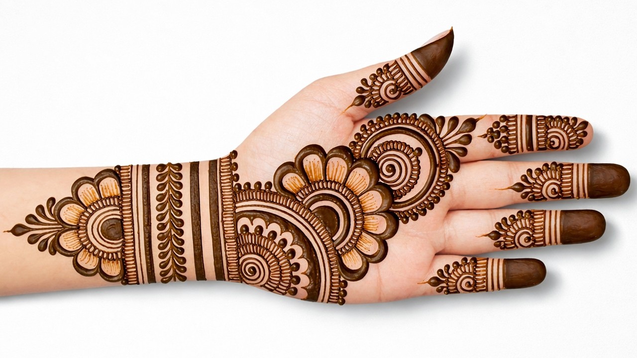 Easy full hand mehndi design | simple mehandi design | arabic mehndi design | mehndi design | mehndi