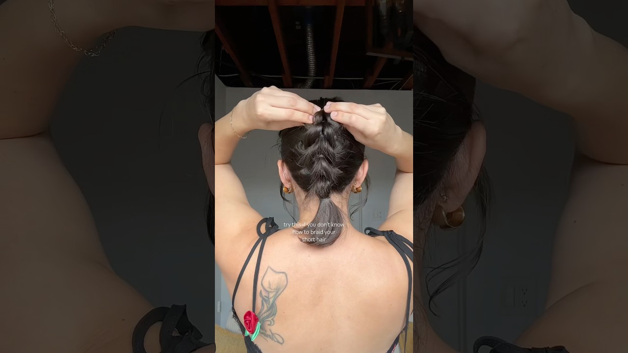 dragon braids on short hair🐉 #shorthair #shorthairstyles #braidedhairstyles #hairtutorial #hair