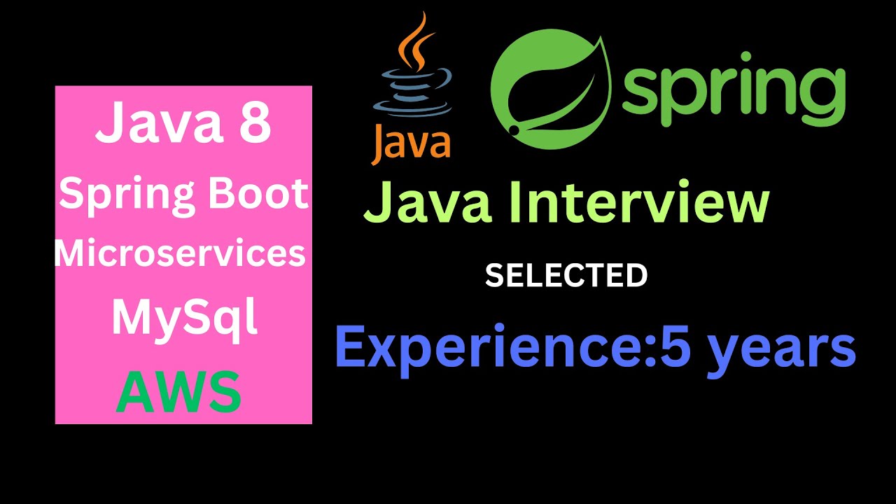spring boot interview questions 5 years experience