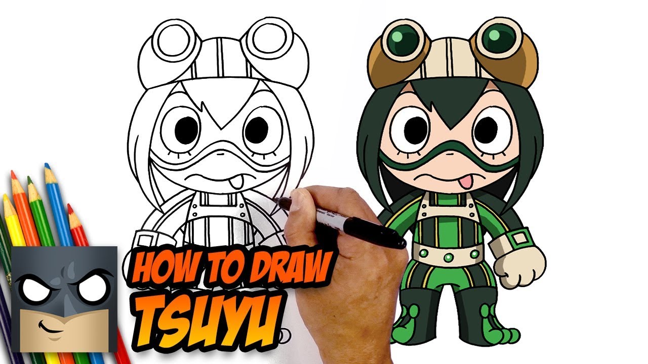 How to Draw Tsuyu Asui | MY HERO ACADEMIA | Step-by-Step