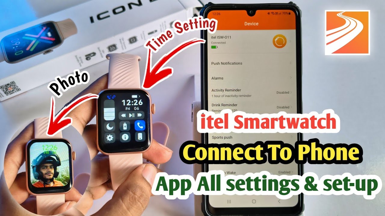 itel icon 2 smartwatch connect to phone|itel smart watch wallpaper change