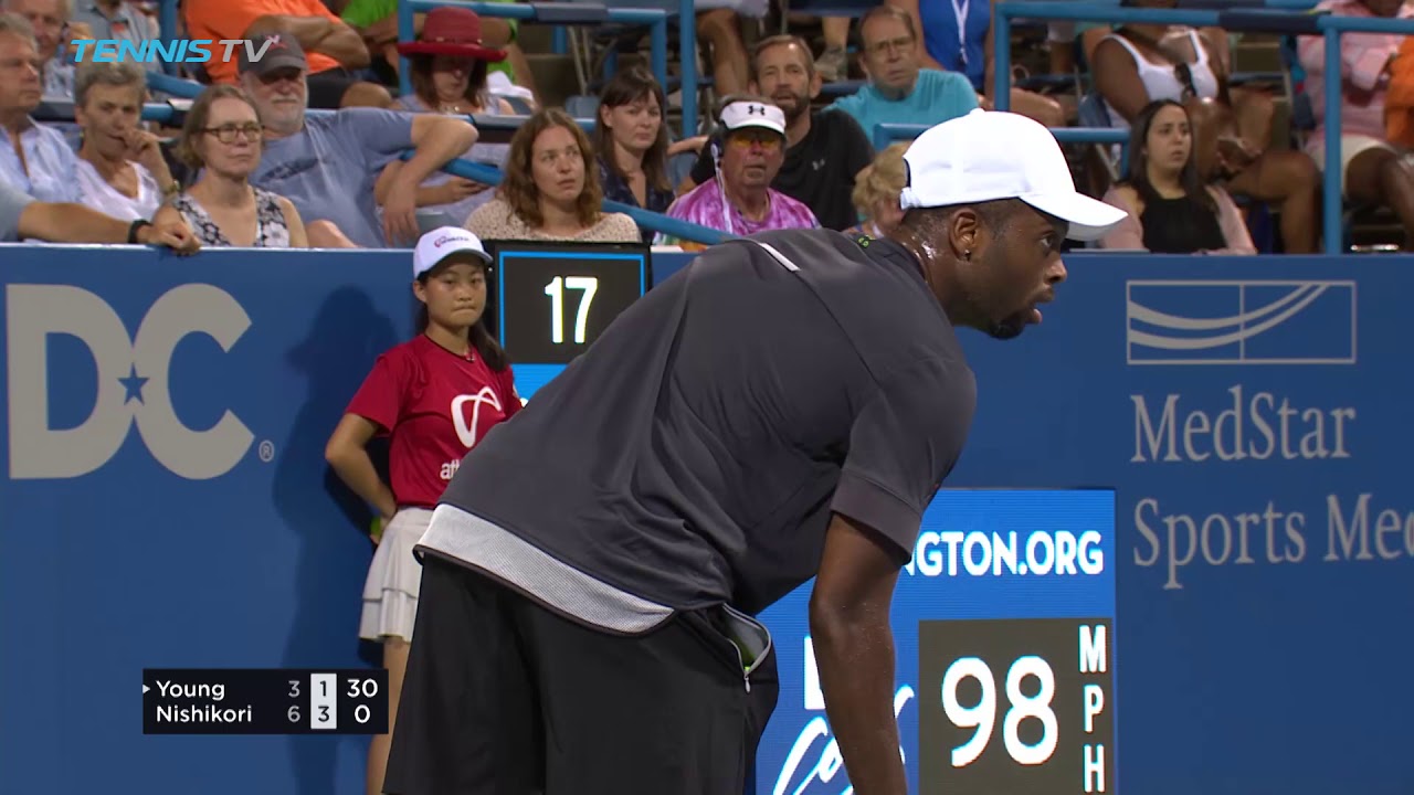 Highlights: Nishikori Too Strong For Young Washington 2018