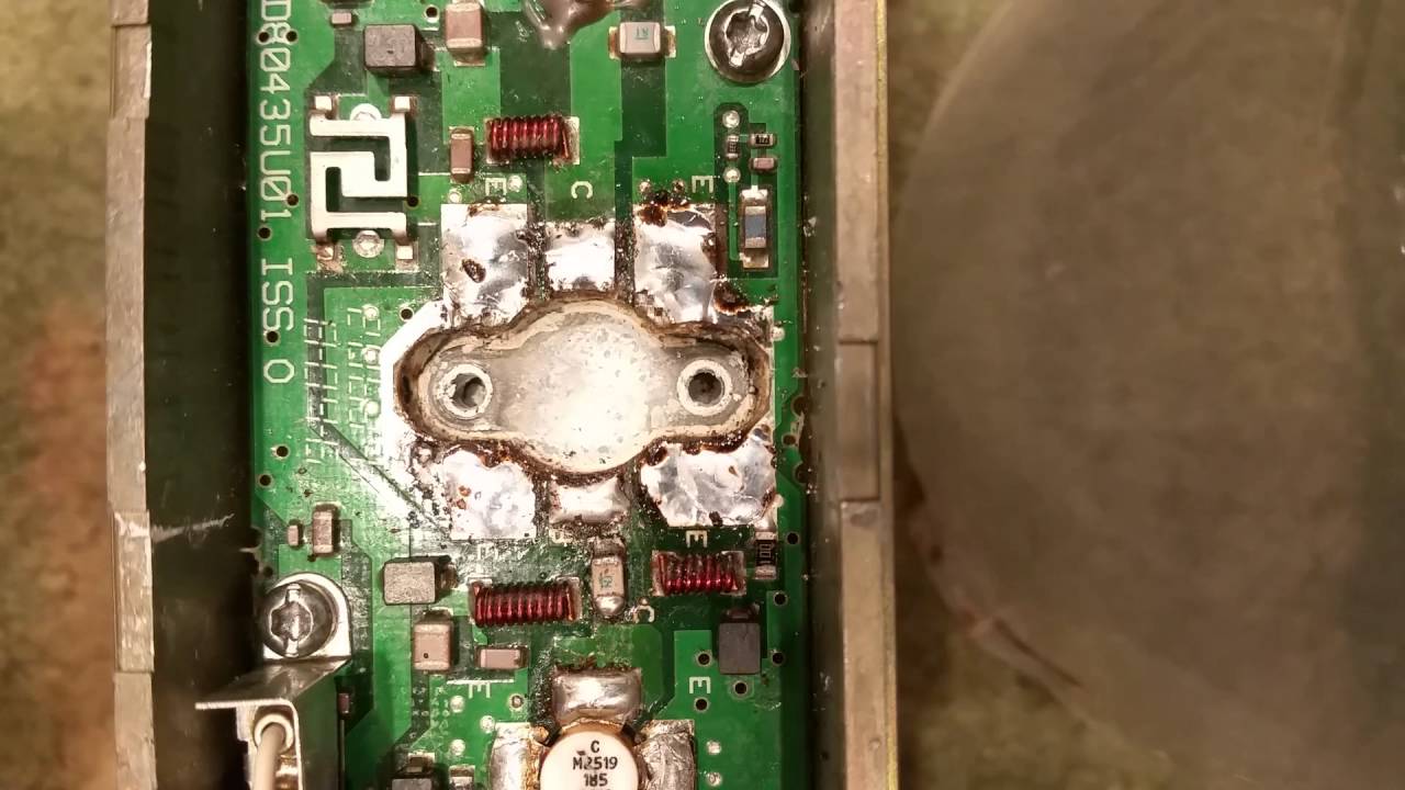 Установка транзистора (PA) M25C24 на Motorola GR1225