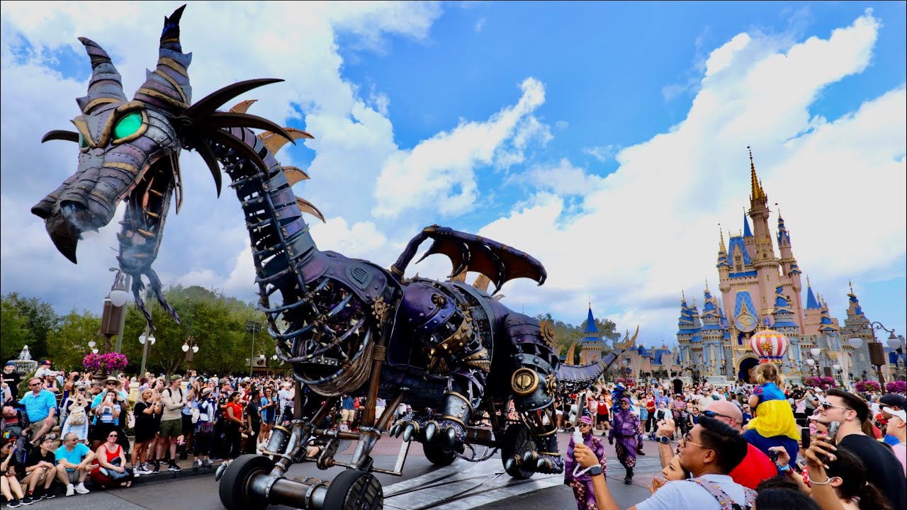 Disney Festival of Fantasy Parade at Magic Kingdom - FULL SHOW in 4K | Walt Disney World March 2022
