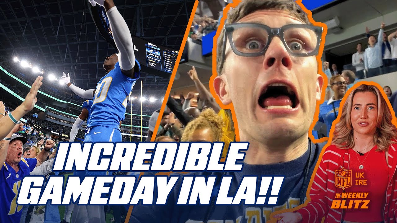 OVERTIME CHAOS! INCREDIBLE atmosphere at Eagles vs Chargers in LA! ⚡ | Weekly Blitz | NFL UK & IRE