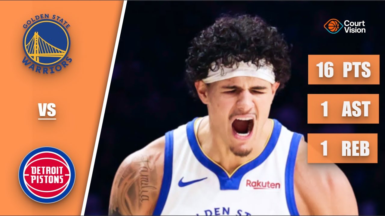 Gui Santos - 16 Points, 1 Assist, 1 Rebound vs Pistons - 2025-26 Regular Season