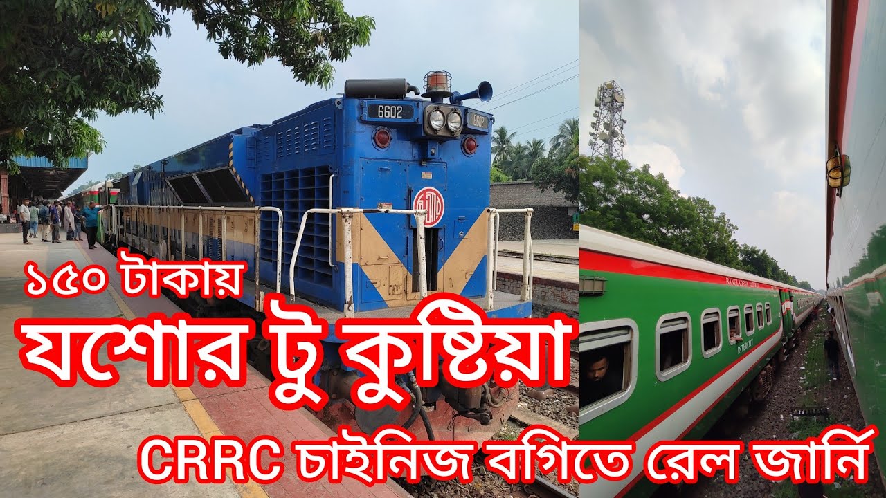 যশোর থেকে কুষ্টিয়া ট্রেন ভ্রমণ | Jashore To Kushtia Train Journey Review | Benapole Express