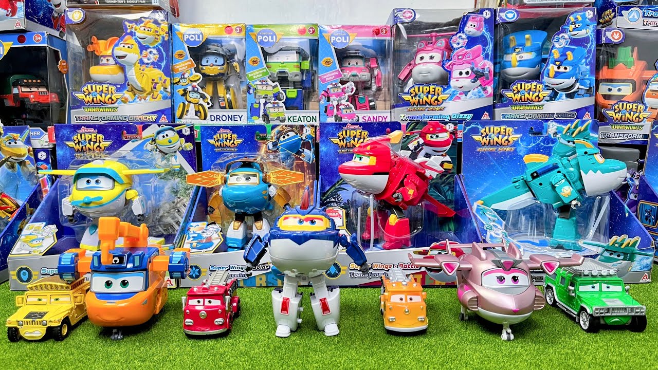 13 minutes of satisfying unboxing, cool Super Wings Space Base Set Series ASMR | Review Toys