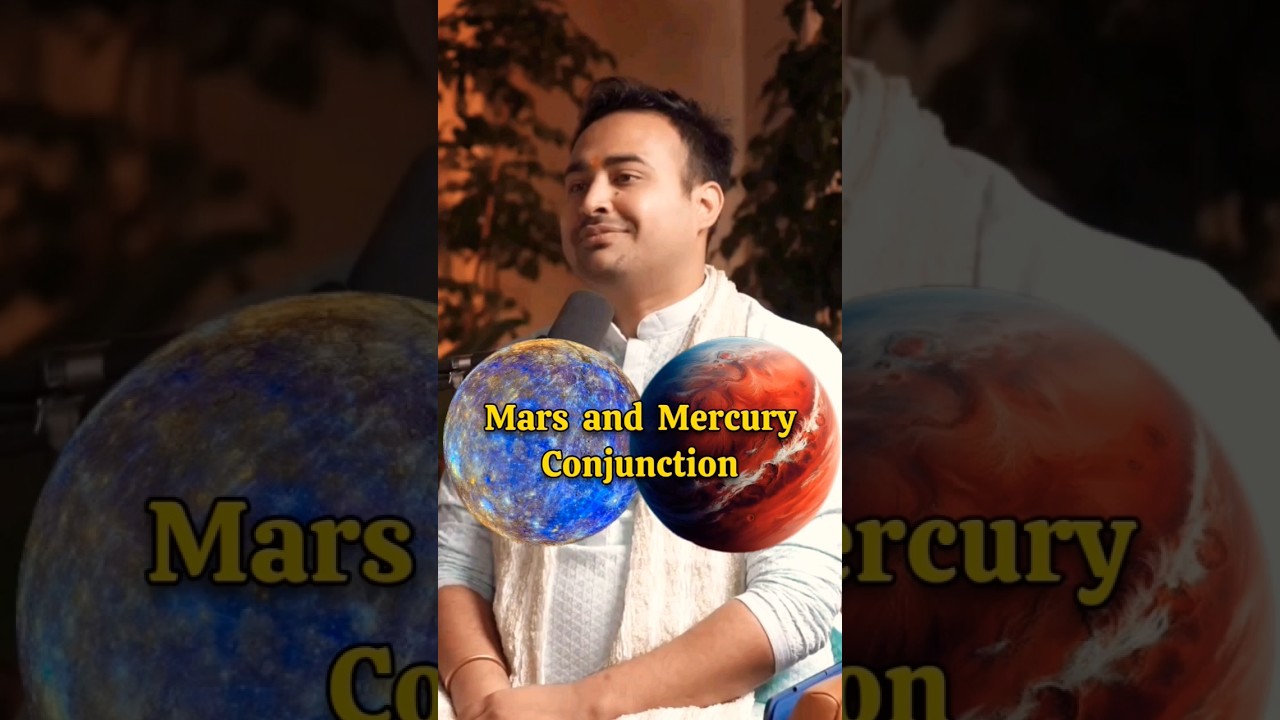 Mars and Mercury Conjunction in Birth Chart Horoscope - Explained by Arun Pandit #mars #mercury