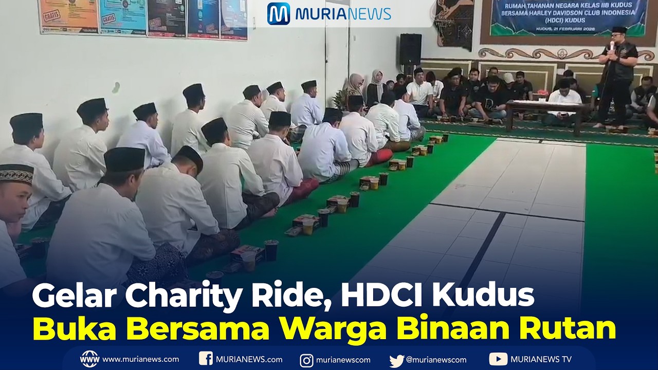 Gelar Charity Ride, HDCI Kudus Buka Bersama Warga Binaan Rutan