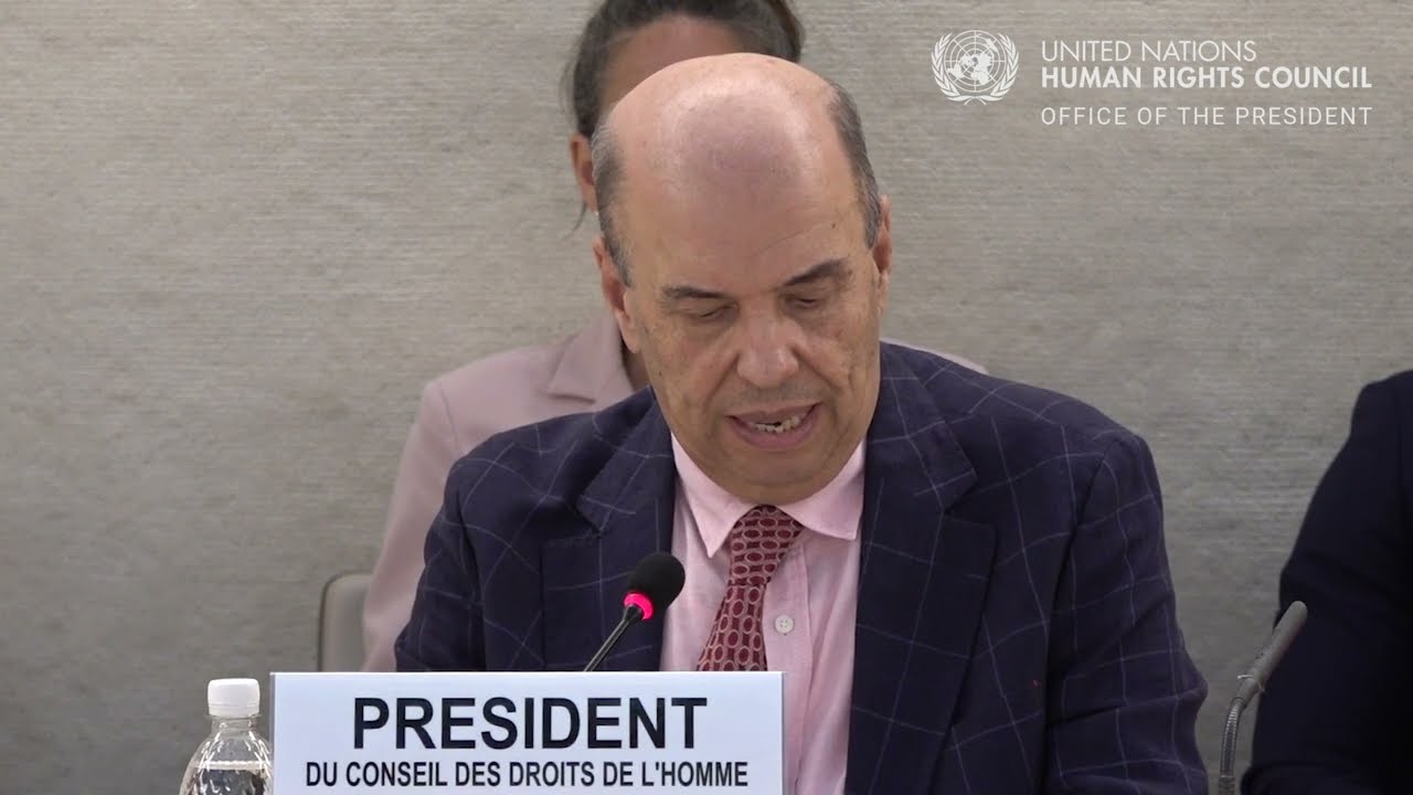 Ambassador Omar Zniber, President of the United Nations Human Rights Council