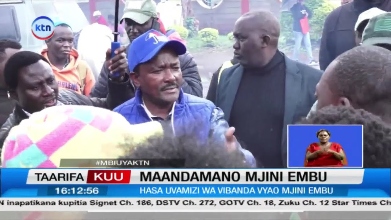 Wafanyabiashara Embu wafunga barabara kupinga wizi wa maduka
